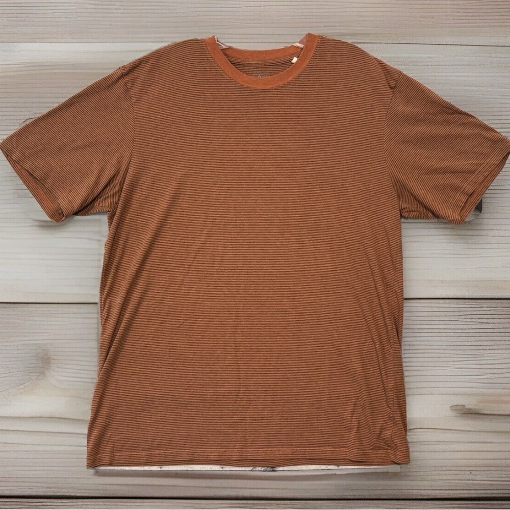 Prana burnt orange and grey Short Sleeve Tee